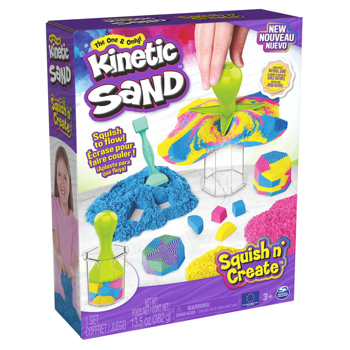 Kinetic Sand Sandsæt Squish N’ Create