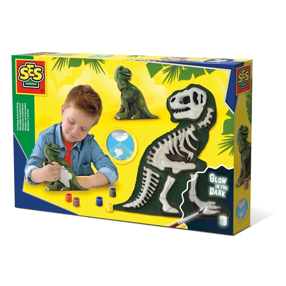 SES Creative Støb Og Mal Dinosaur Skelet