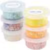 Glitter Clay Pastel Farver - 6 Pak 7 Glitter Clay Pastel Farver