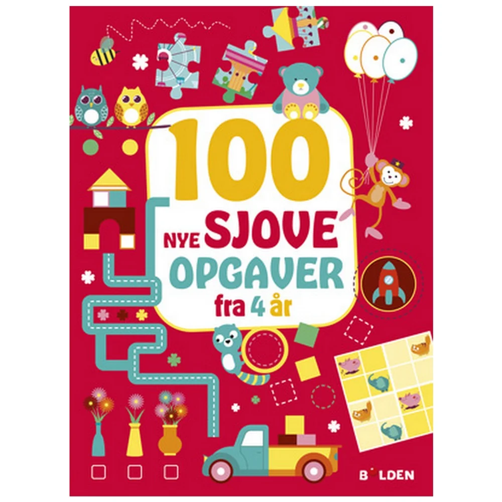 Aktivitetsbog 100 NYE Sjove Opgaver 4 År