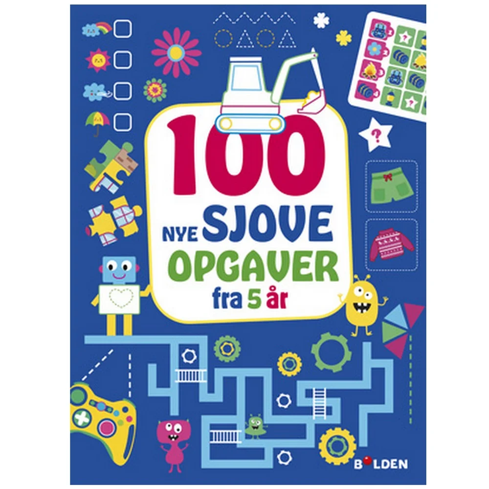 Aktivitetsbog 100 NYE Sjove Opgaver 5 År