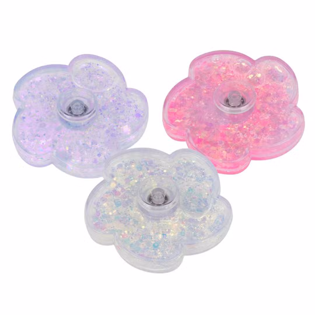 Fidget Spinner Med Glimmer Assorteret – 1 Stk