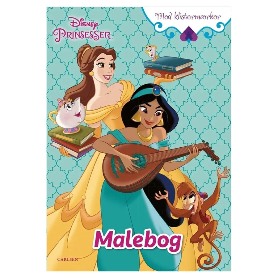 Billede af Disney Prinsesser Malebog Jasmin Og Belle