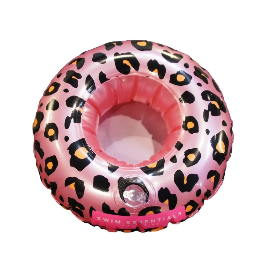 Swim Essentials Oppustelig Kopholder Leopard Pink