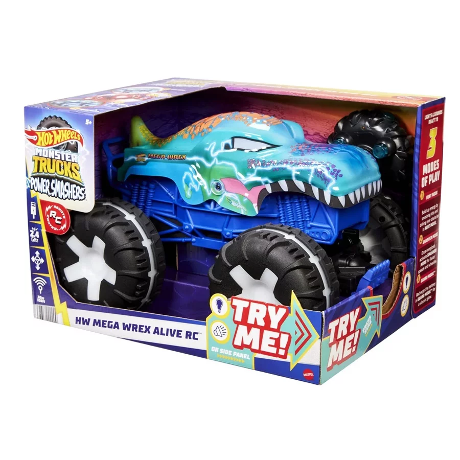 Hot Wheels Fjernstyret Monster Trucks Mega Wrex