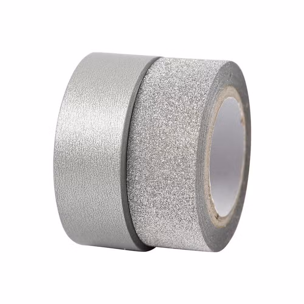 Designtape Sølv 2 Pak