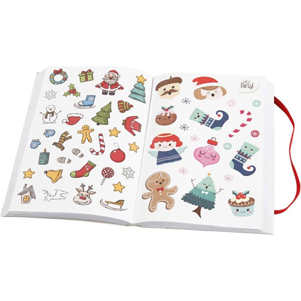 Klistermærkebog 1700 Stickers Jul
