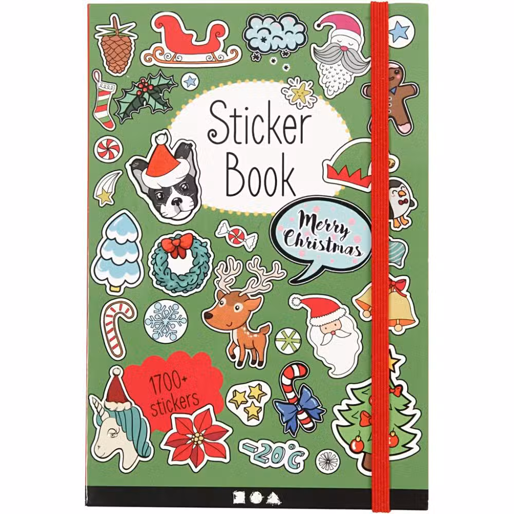 Klistermærkebog 1700 Stickers Jul
