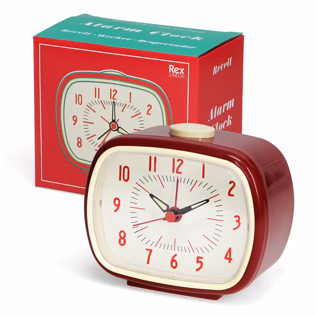 Rex London Vækkeur Retro Rød 1 Rex London Vækkeur Retro Rød