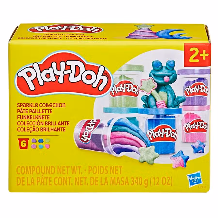 Play Doh Modellervoks Glimmer 6 Pak