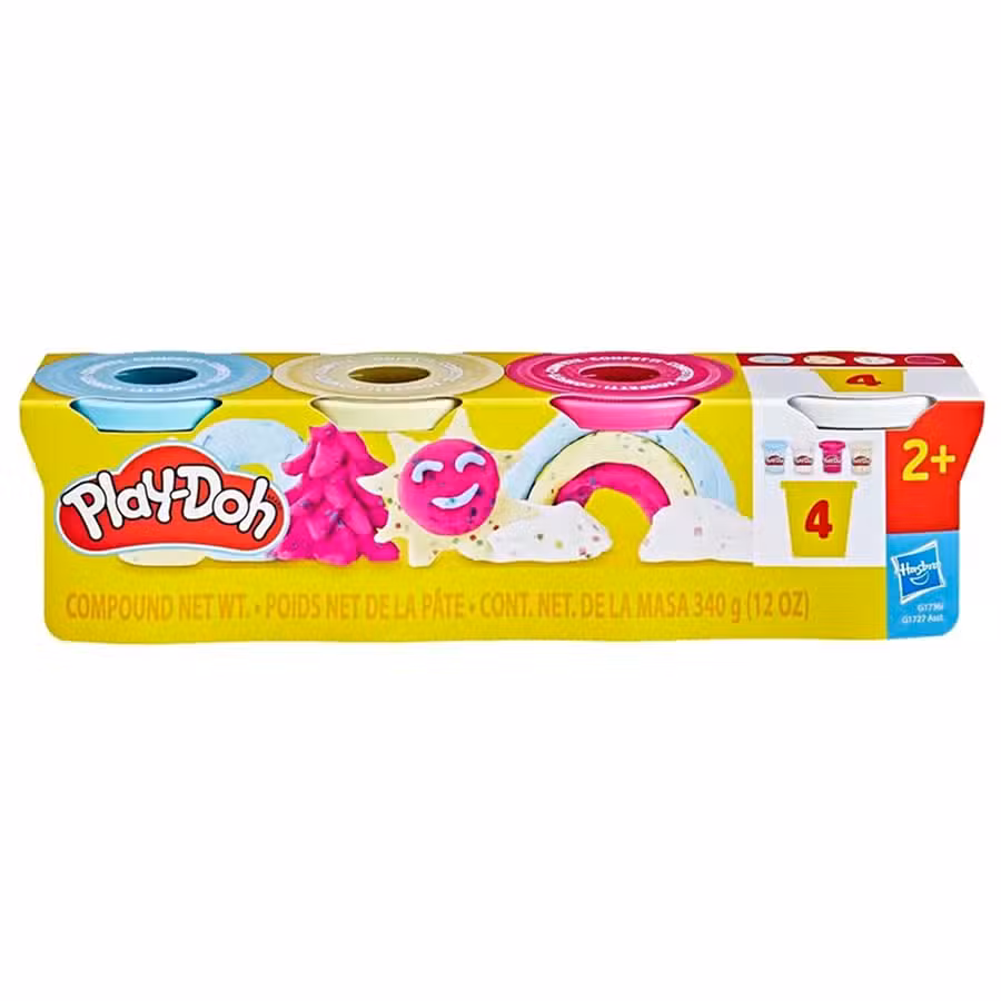 Play Doh Modellervoks Konfetti 4 Pak