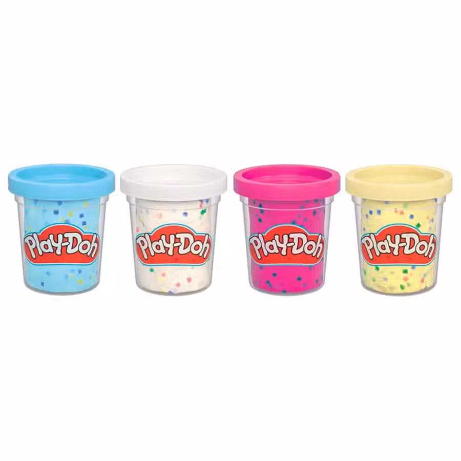 Play Doh Modellervoks Konfetti 4 Pak