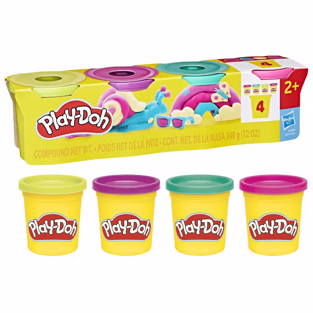 Play Doh Modellervoks Vibrant 4 Pak