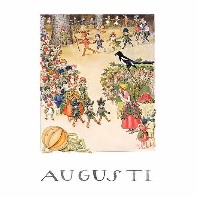 Elsa Beskow Billede August A4
