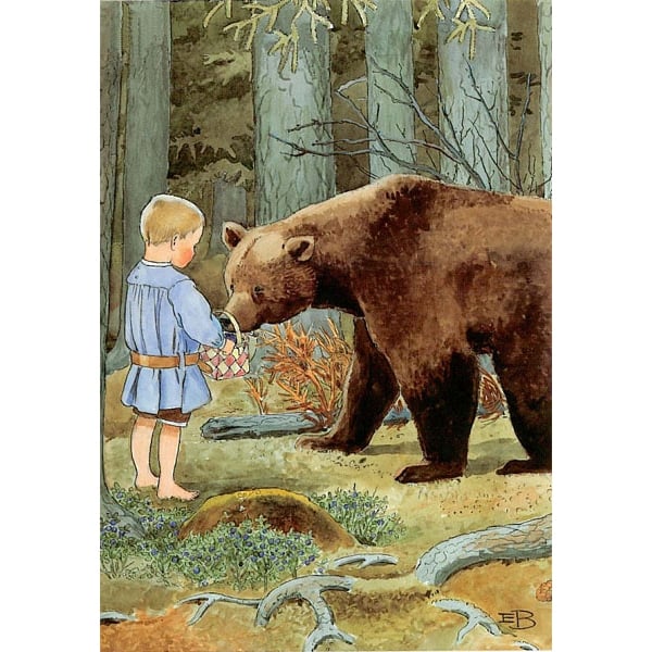 Elsa Beskow Postkort Mors Lille Ole