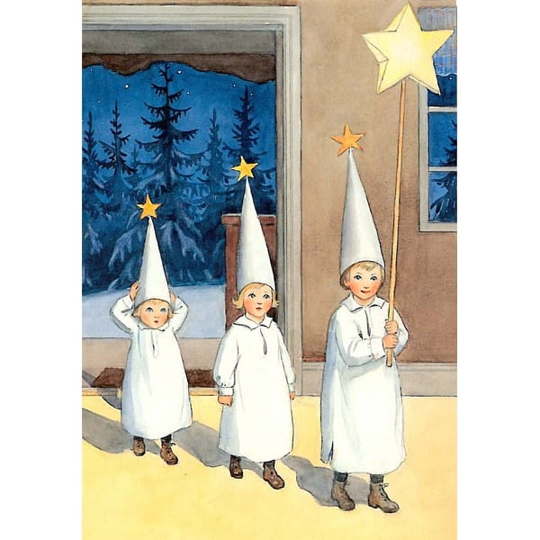 Elsa Beskow Postkort Stjernebørn