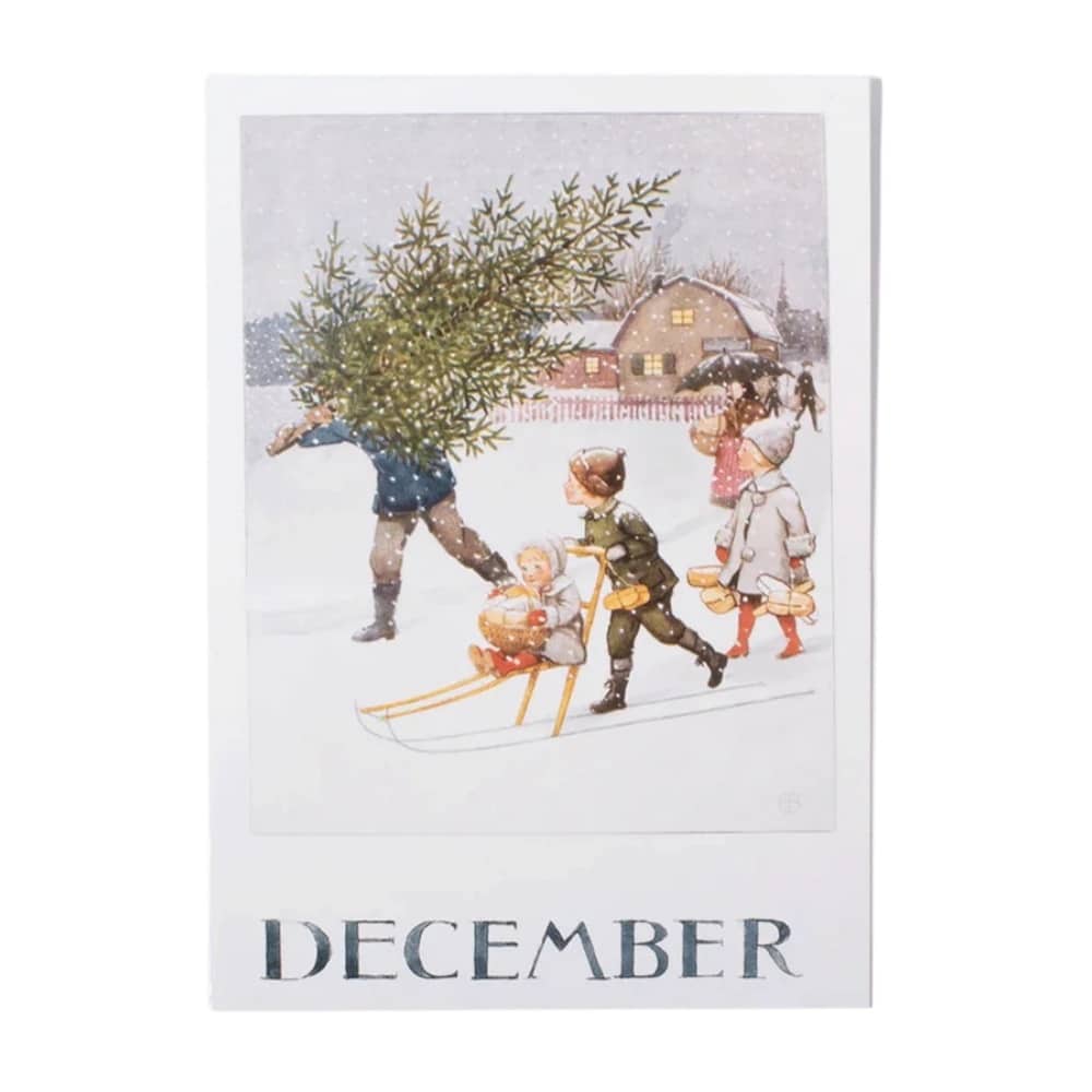 Elsa Beskow Postkort December