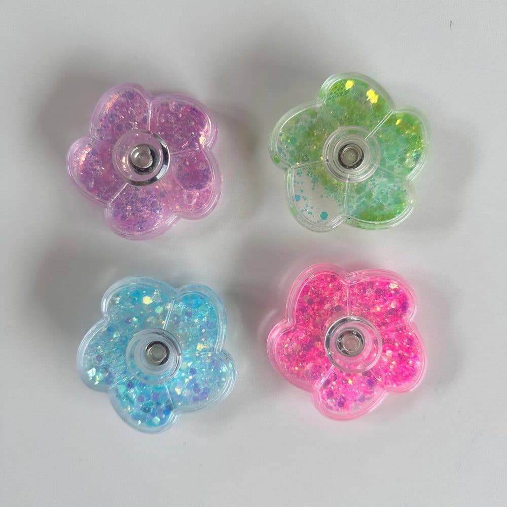 Fidget Spinner Glitter Assorteret 1 Stk