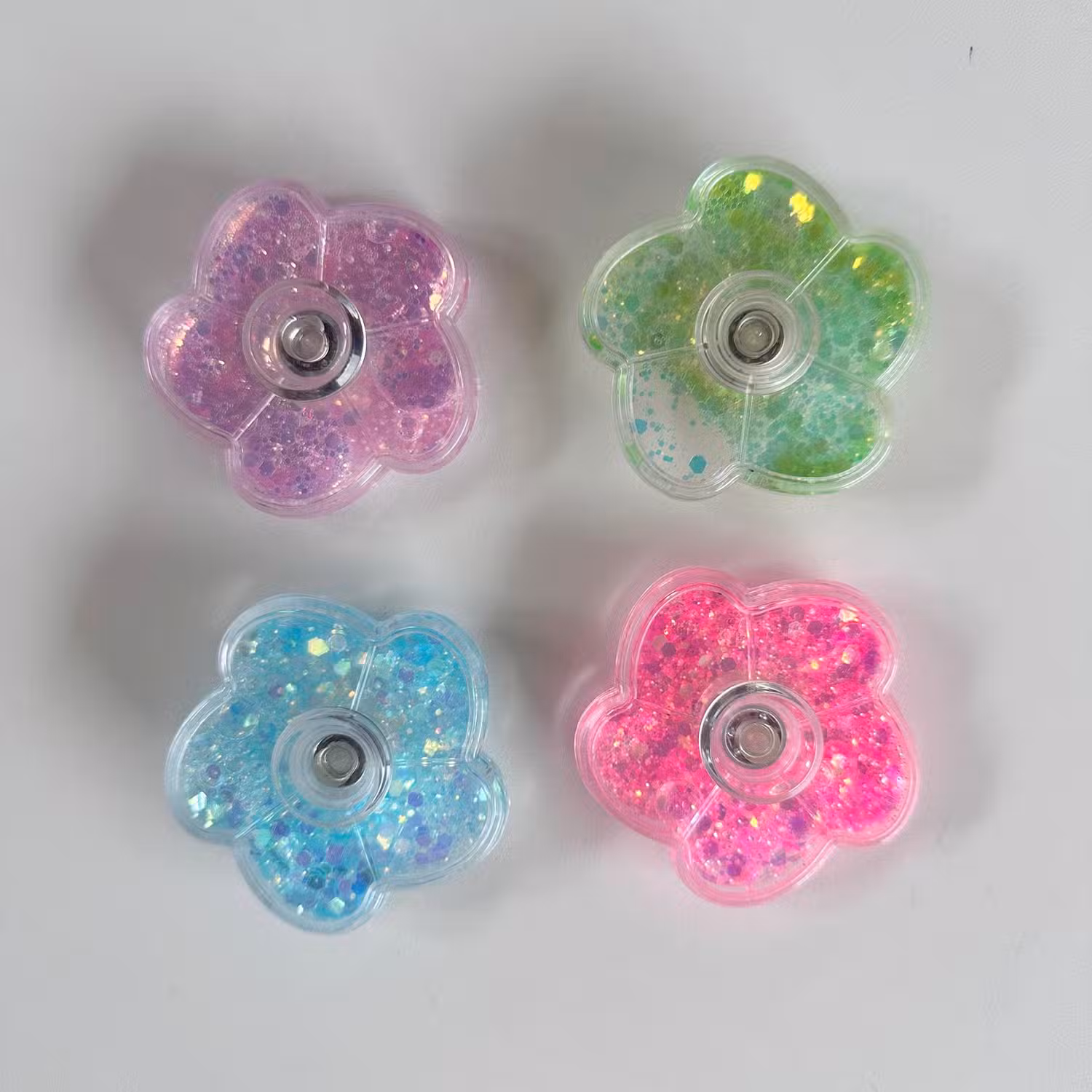 Fidget Spinner Glitter Assorteret 1 Stk