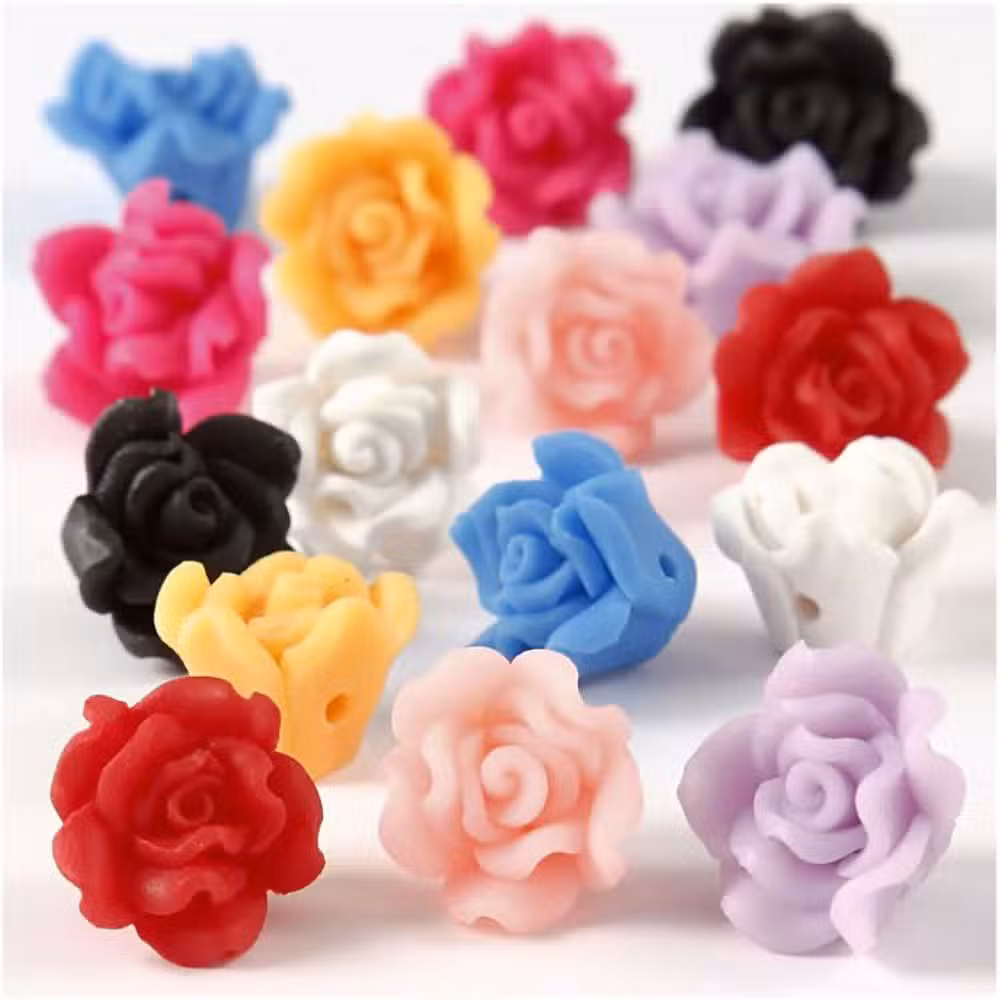 Ler Rose Perler Assorteret 16 Pak
