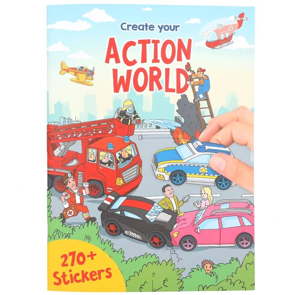 Create Your Klistermærkebog Action World