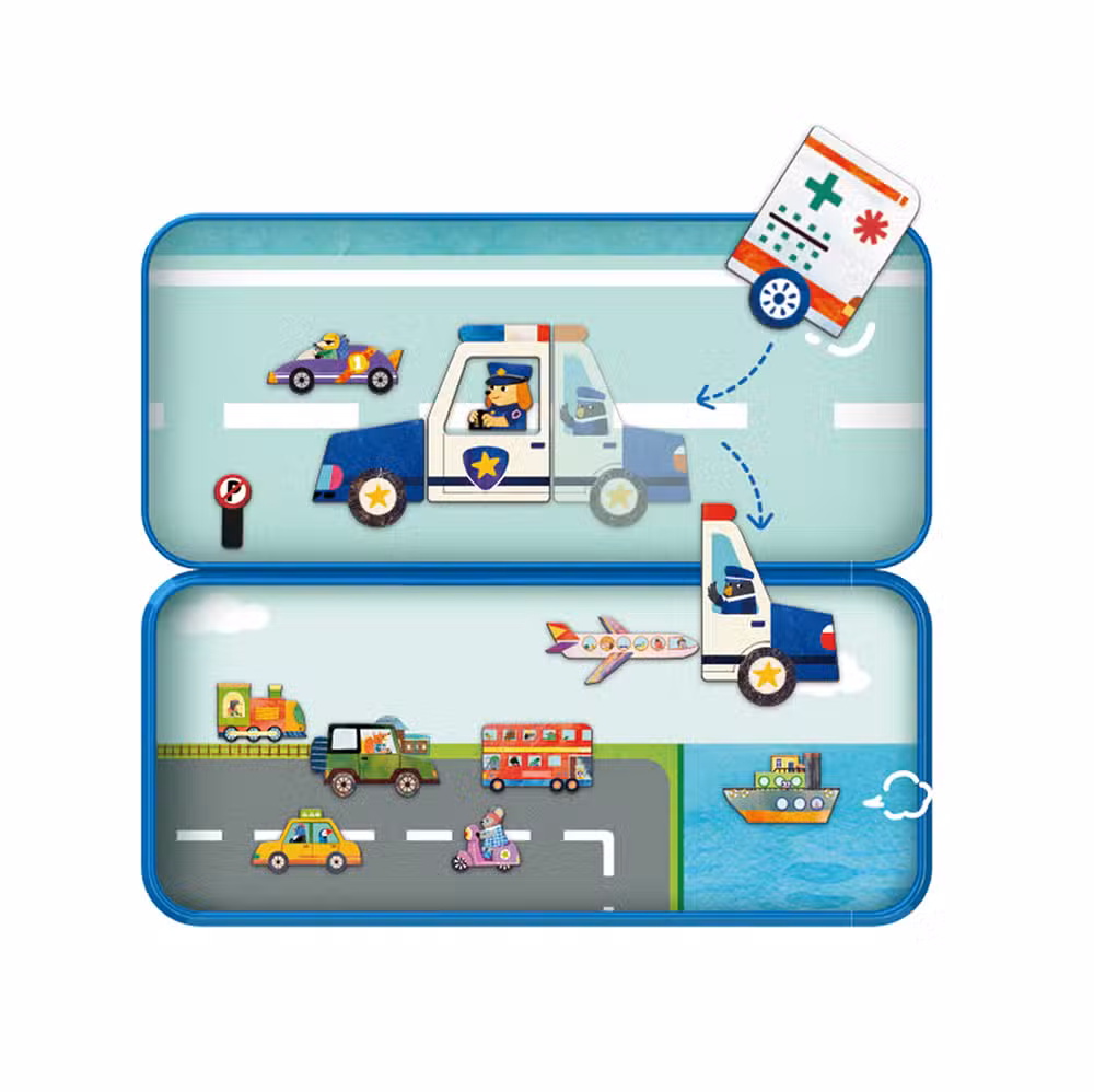 MierEdu Magnetisk Legesæt Køretøjer