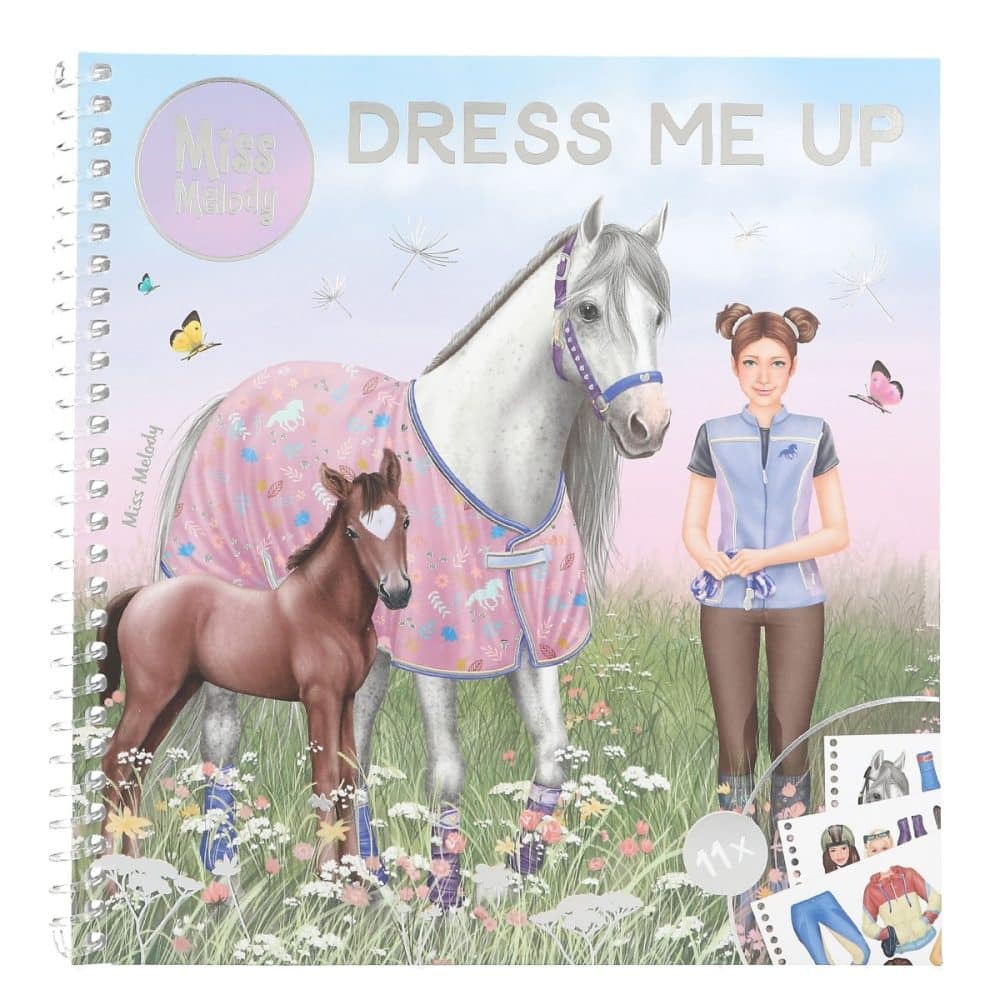 Miss Melody Dress Me Up Klistermærkebog