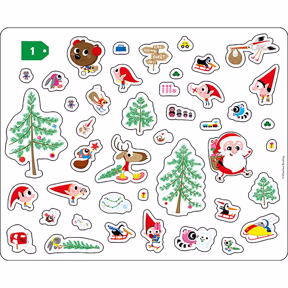 Auzou Klistermærker Jul 200 Stk