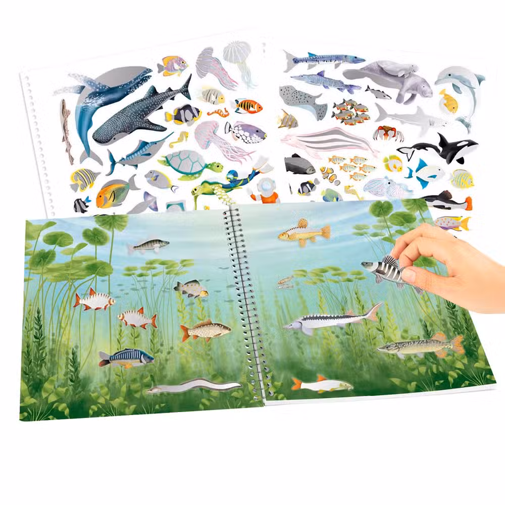 Create Your Klistermærkebog Ocean Life