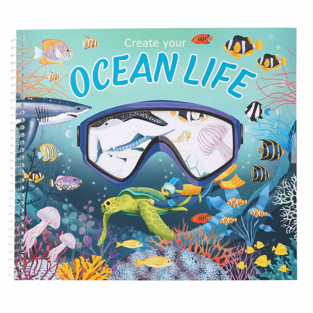 Create Your Klistermærkebog Ocean Life