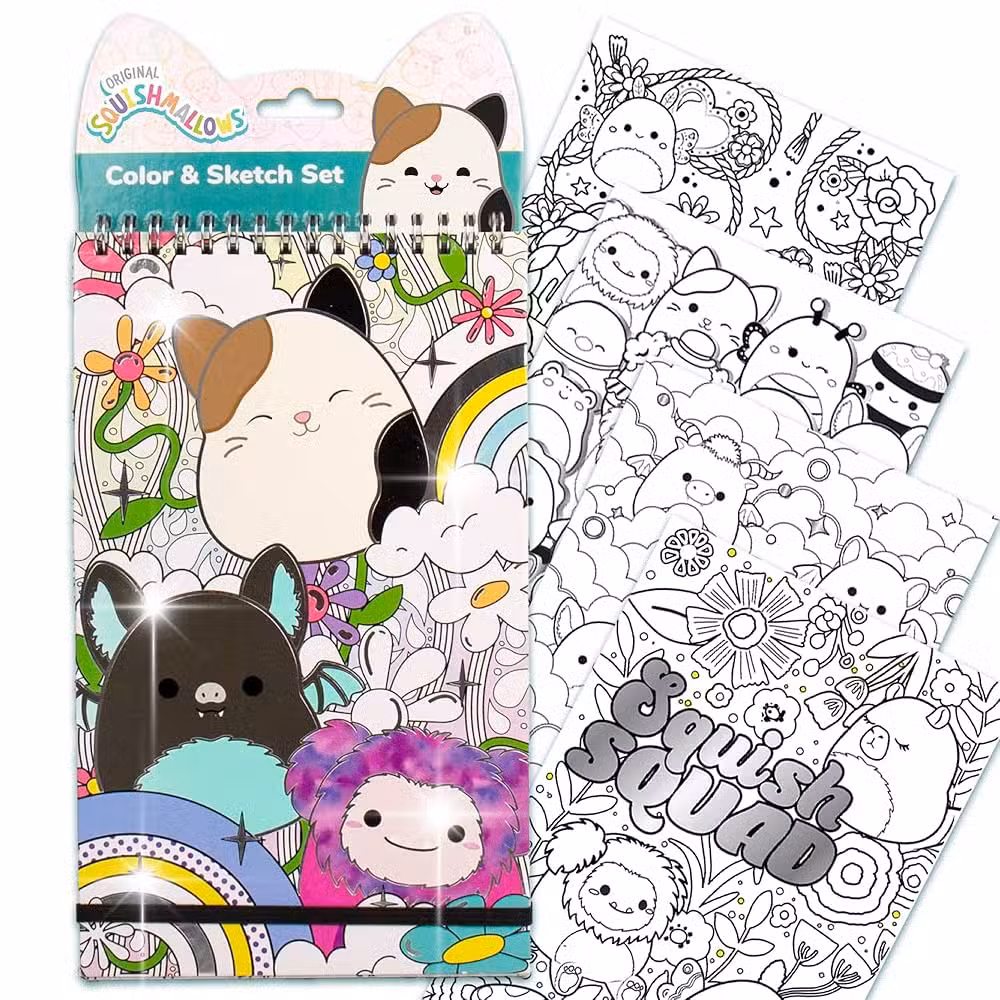 Squishmallows Malebog Notesbog