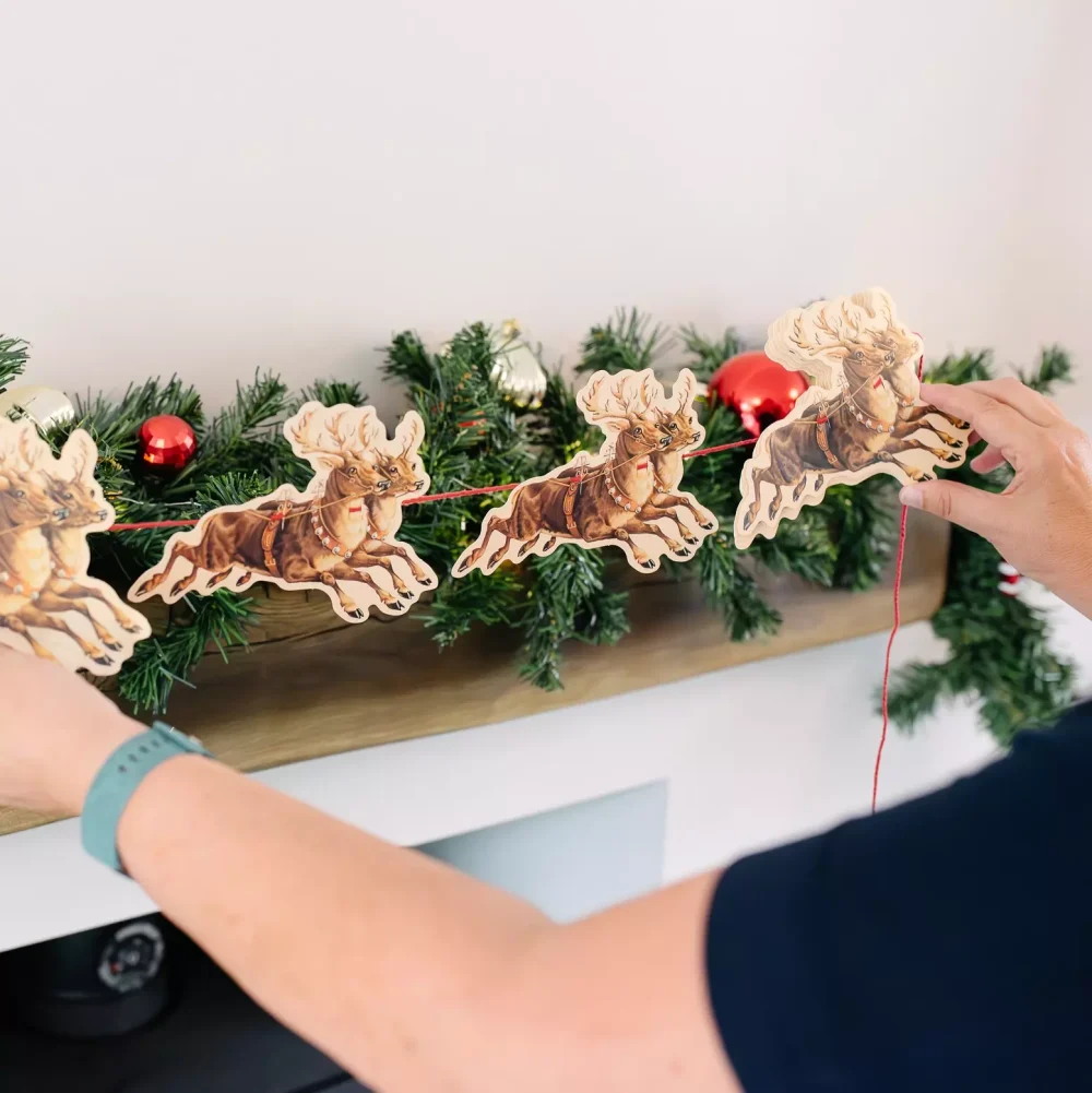 Guirlande Med Julemanden 3 Guirlande Med Julemanden