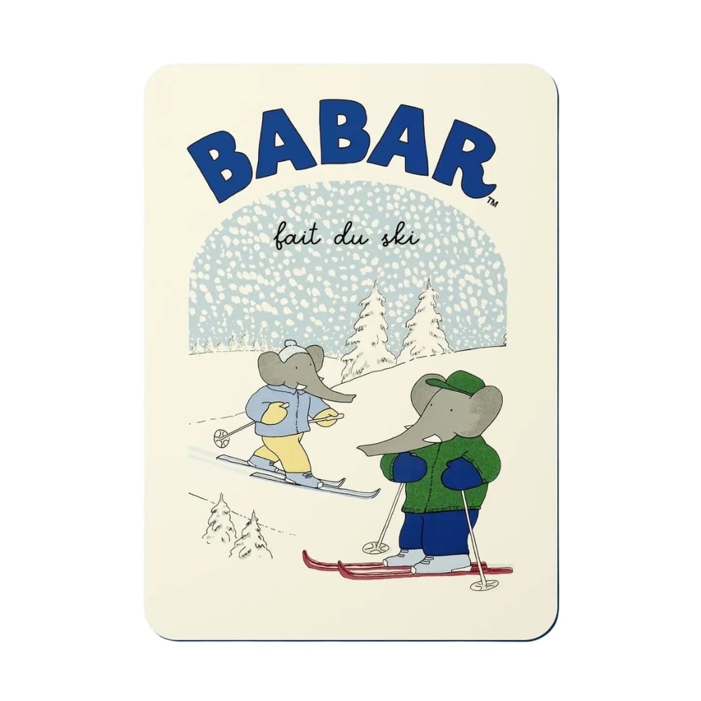 Babar Postkort På Ski