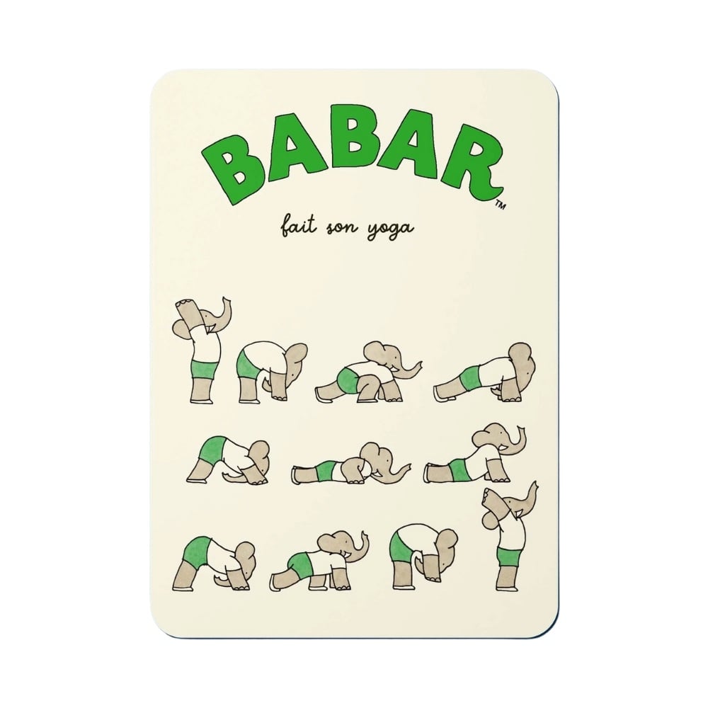 Babar Postkort Yoga
