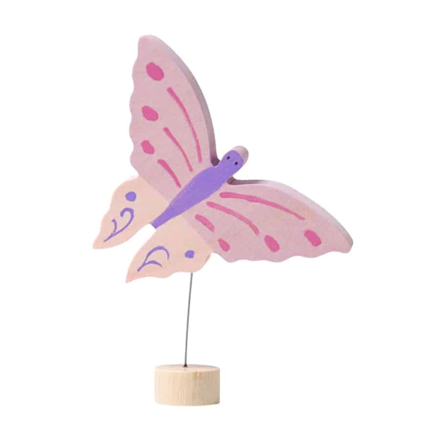 Grimms Træfigur Sommerfugl Pink
