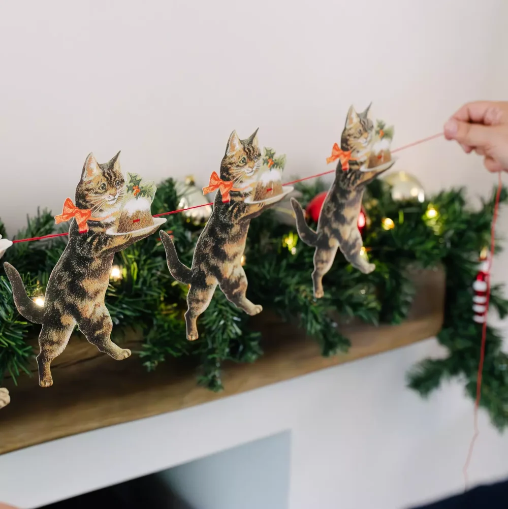 Guirlande Med Julekatte 3 Guirlande Med Julekatte