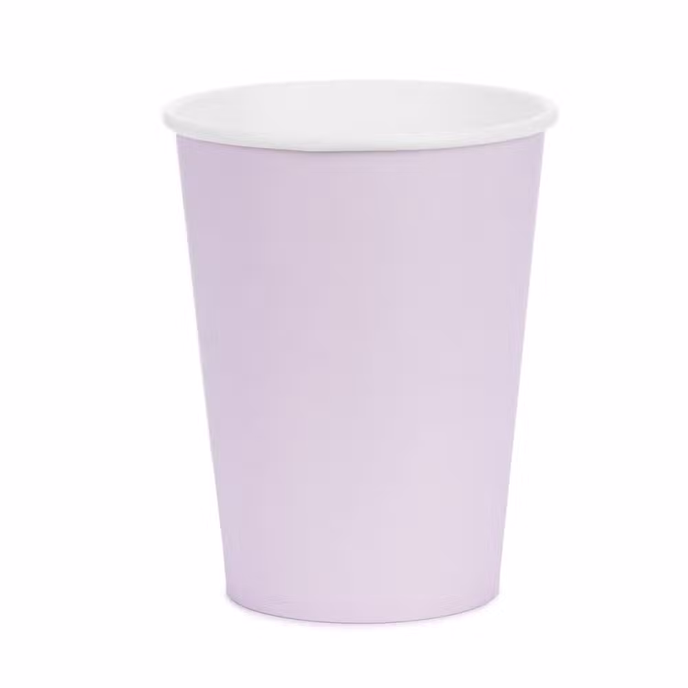 PartyDeco Papkrus Lilla 6 Pak