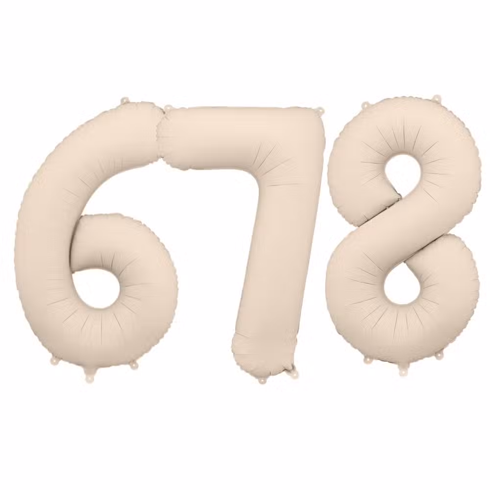 PartyDeco Tal Ballon Beige 3 PartyDeco Tal Ballon Beige