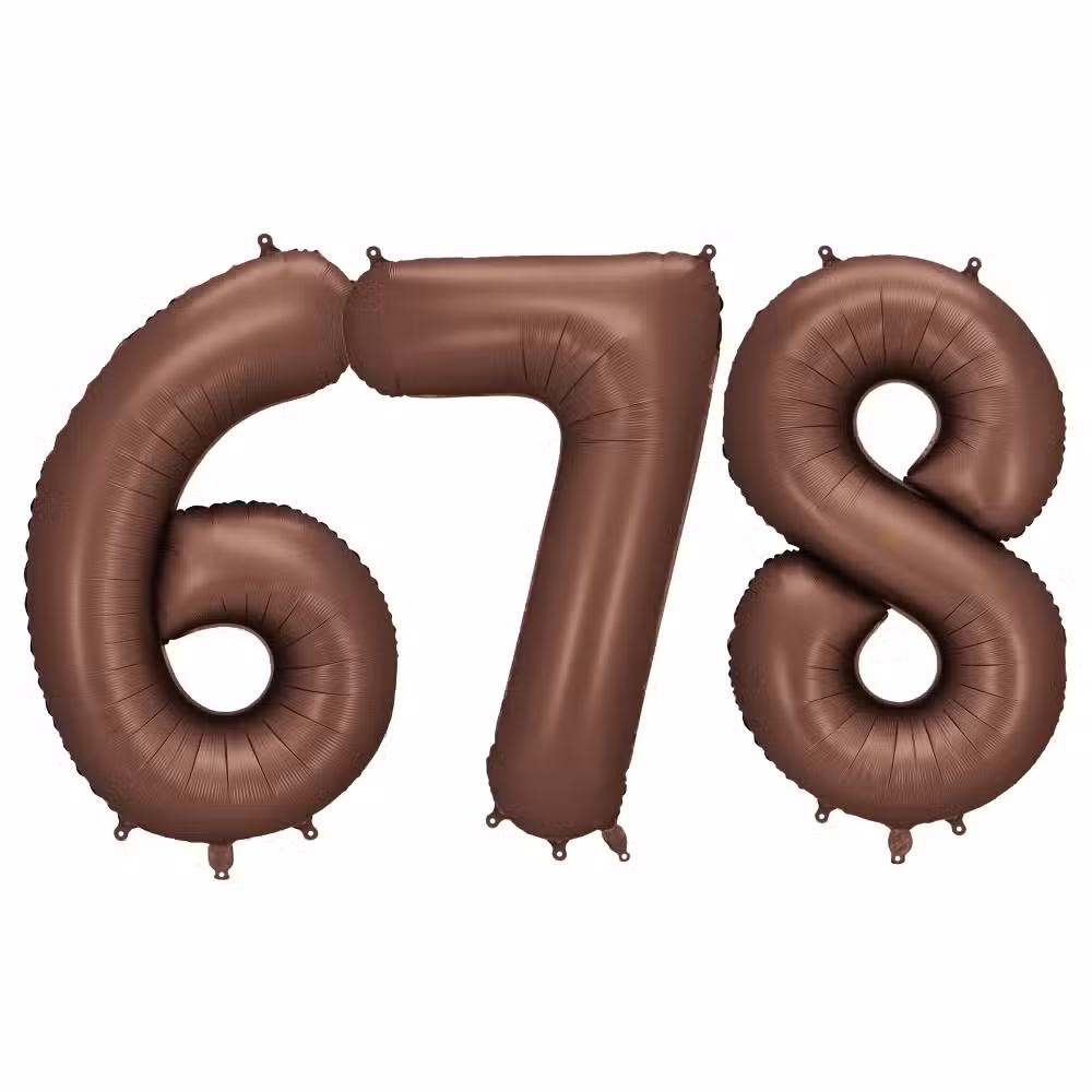 PartyDeco Tal Ballon Brun 3 PartyDeco Tal Ballon Brun