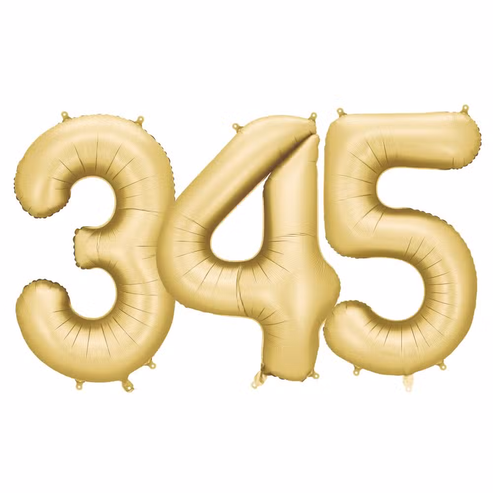 PartyDeco Tal Ballon Guld