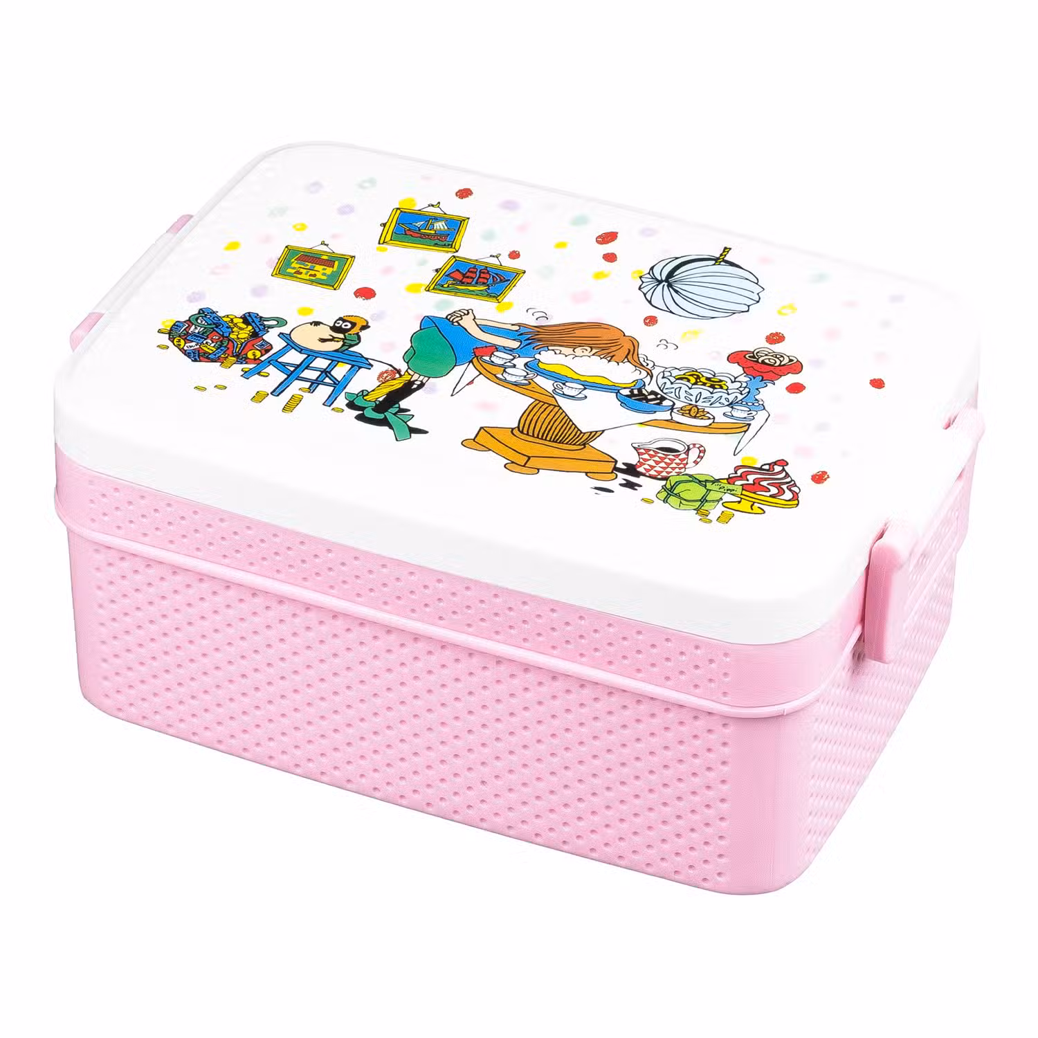 Pippi Langstrømpe Madkasse Pink 1 Pippi Langstrømpe Madkasse Pink