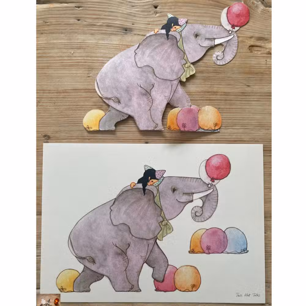 Tall Hat Tales Papirklip Elefant