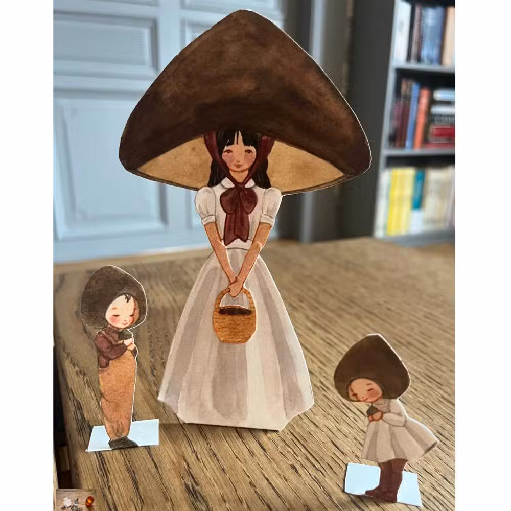 Tall Hat Tales Brun Svampemor Med Børn