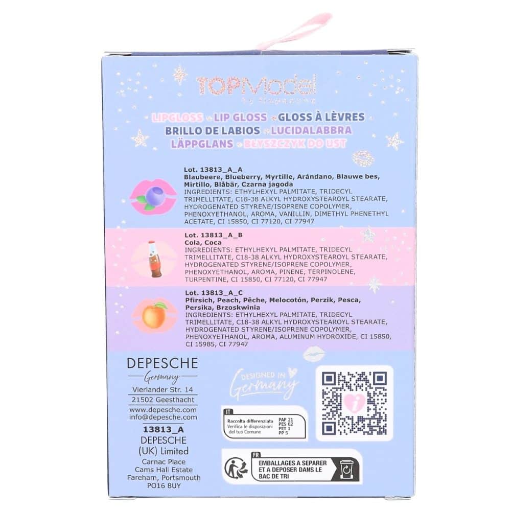 Top Model Lipgloss 3 Pak Lilla 3 Top Model Lipgloss 3 Pak Lilla