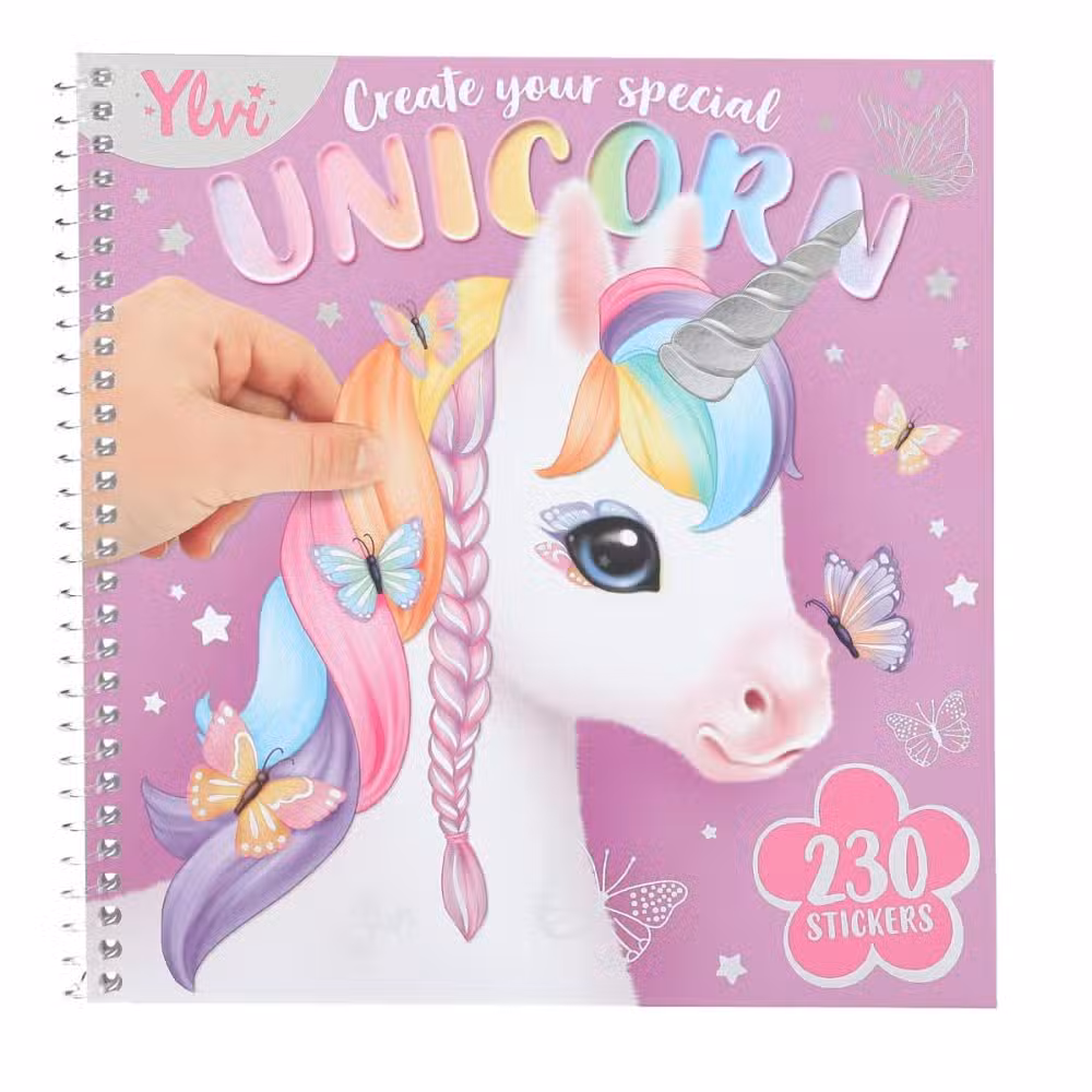 Ylvi Klistermærkebog Special Unicorn