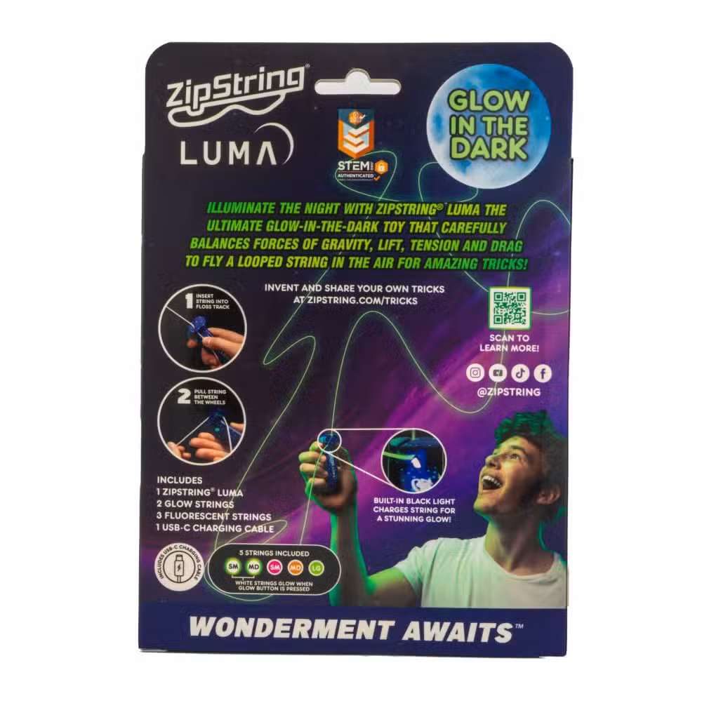 ZipString Luma Lyser I Mørke