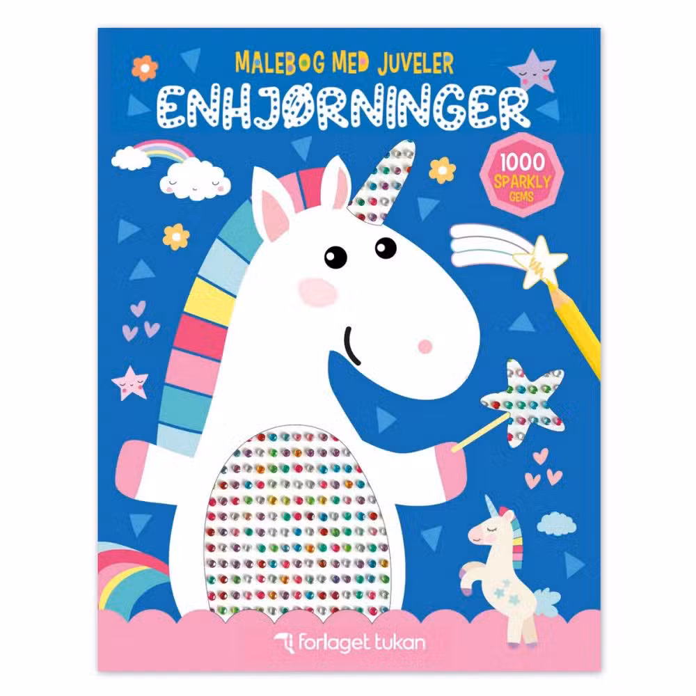 Malebog Med Juveler Enhjørninger