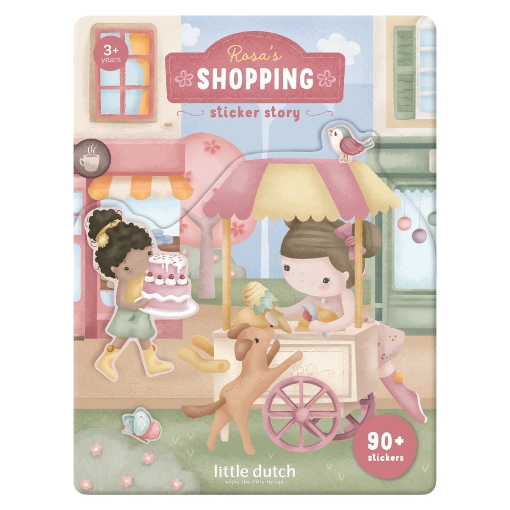 Little Dutch Klistermærkebog Rosa På Shopping