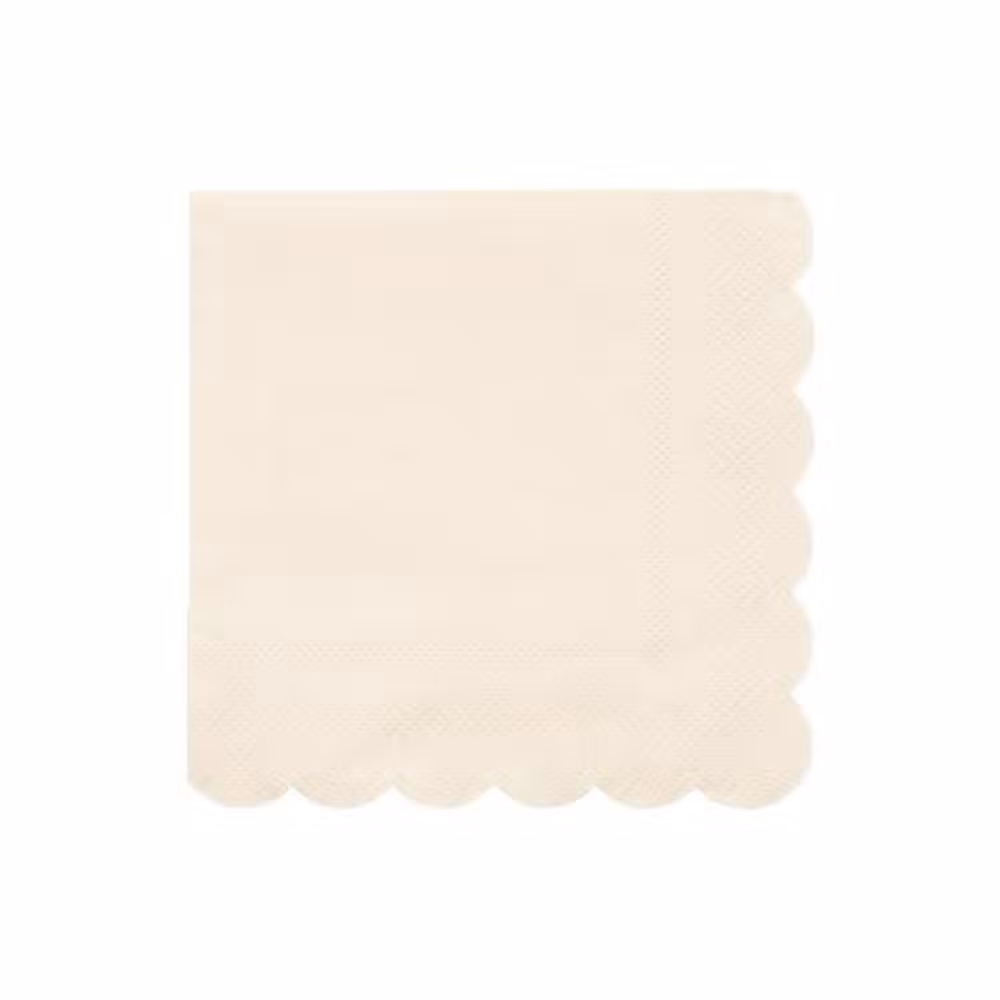 Meri Meri Servietter Cream Small 20 Pak