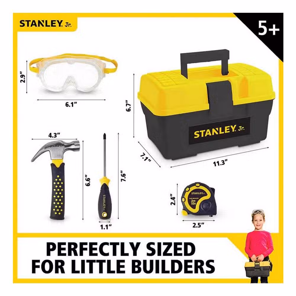 Stanley Junior Værktøjskasse Med Værktøj 2 Stanley Junior Værktøjskasse Med Værktøj - Billede 2